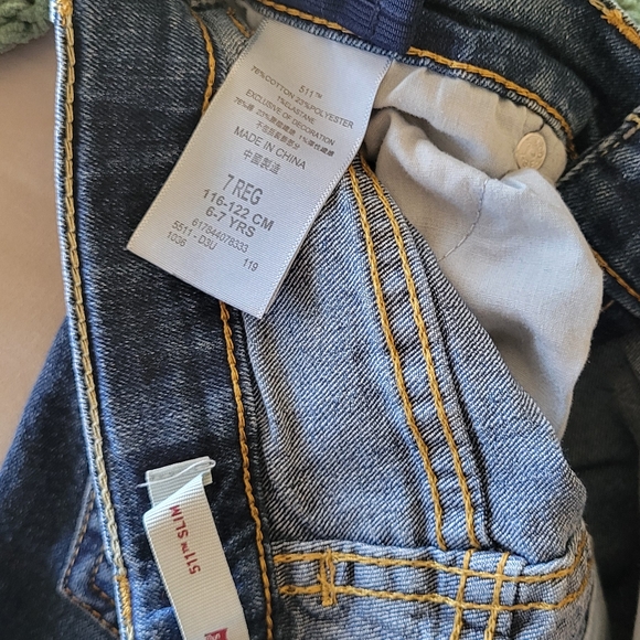 Levi's Kids Classic Slim Denim Jeans - Picture 3 of 3